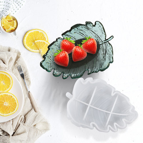 DIY Leaf Saucer Crystal Epoxy Resin Mold Leaf Storage Tray S