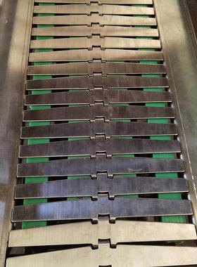 平顶链输送线 304.8宽不锈钢转弯平顶链酒箱包装线链板输送机