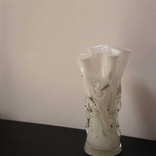 一枚橙 中古花瓶摆件样板房售楼部客厅琉璃法式餐桌电视柜花器