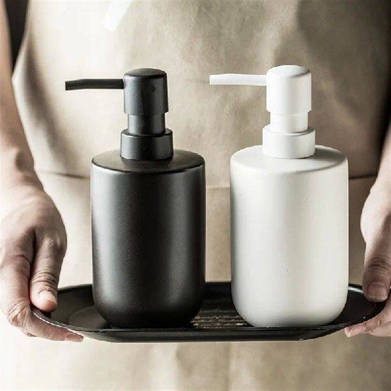 Ceramic Dispensing Bottle Hand Sanitizer Shampoo Toilet
