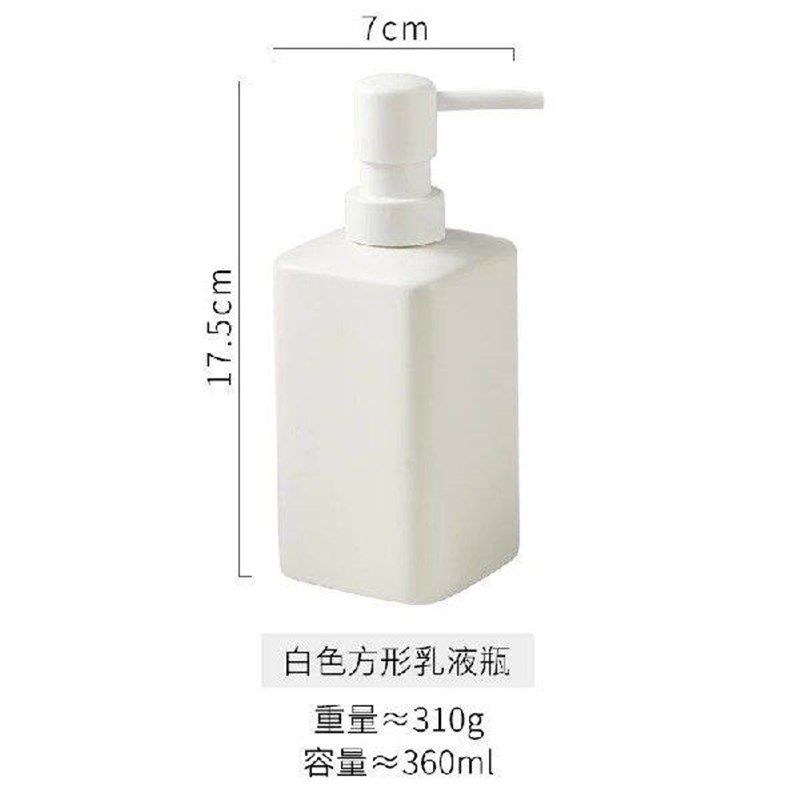 Ceramic Dispensing Bottle Hand Sanitizer Shampoo Toilet