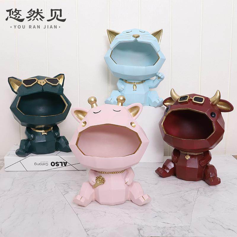 悠然见北欧几何动物创意家居装饰客厅桌面玄关杂物整理收纳盒摆件,鲜花速递/花卉仿真/绿植园艺,割草机/草坪机,淘宝优惠券,粉丝福利购,淘宝优惠卷