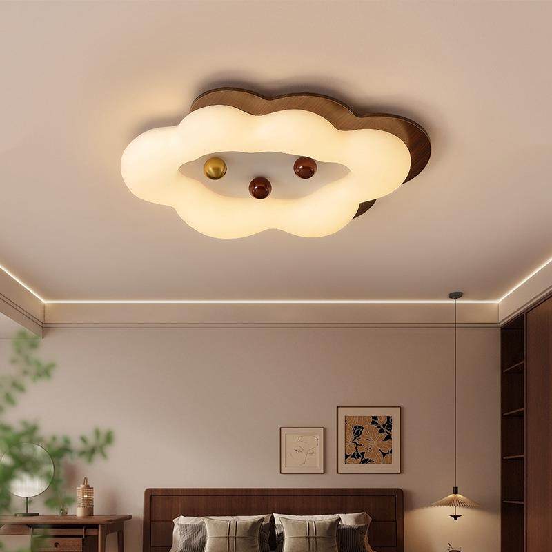 中古风吸顶灯胡桃实木花朵书房间灯具复古法式浪漫主卧室灯,鲜花速递/花卉仿真/绿植园艺,割草机/草坪机,淘宝优惠券,粉丝福利购,淘宝优惠卷