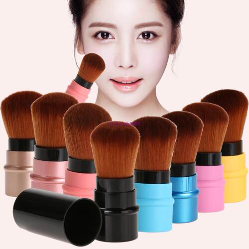 1Pcs Portable Retractable Soft Makeup Brush Retractable Pro