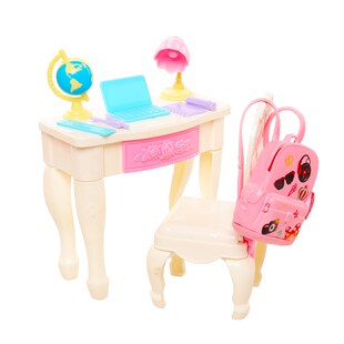 Kawaii Miniature Dollhouse Study Accessories for Barbie 18 i