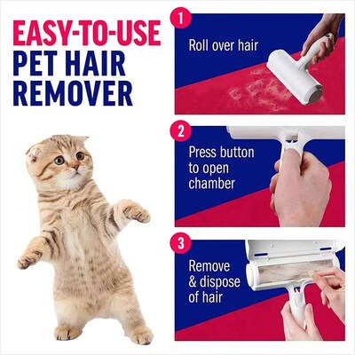 Pet Hair Remover Roller Removing Dog Cat Self Cleaning Lint