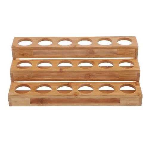 18 Holes Wooden Organizer Gift Box Holder Essential Display