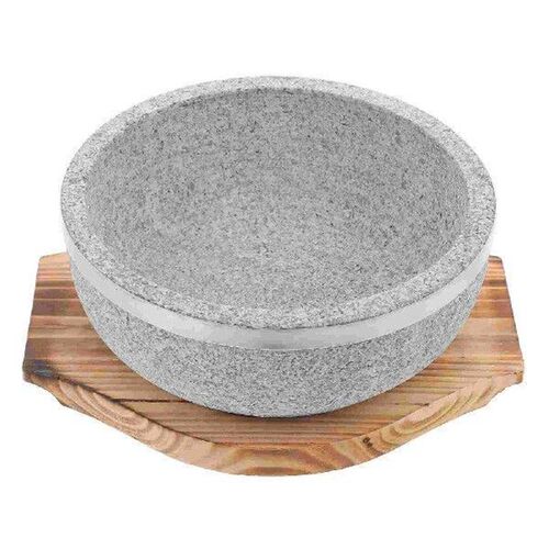 Cooking Stone Pot Bowl for Korean Soup Kitchen Serving