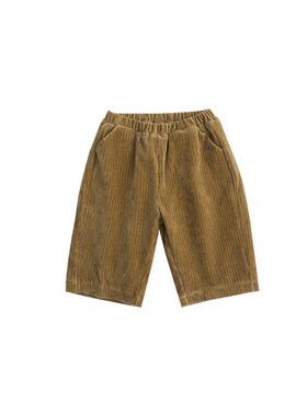 Kids Solid Color Pants 2025 Europe America AutumnWinter Cord