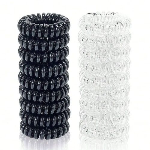 18 Pack Hair Elastics, No Crease Spiral Hair Ties Hair Bands