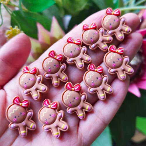 10pcs flat back boys girls cookies/miniatures Gingerbread ma
