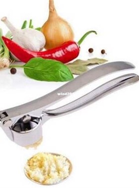 Stainless Steel Garlic Hand Press Crusher Ginger Squeezer Ma