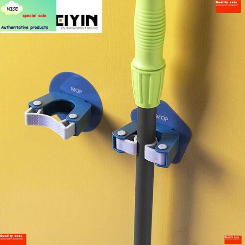 Buckle broom hanger Mop Organizer Holder  Storage Rack