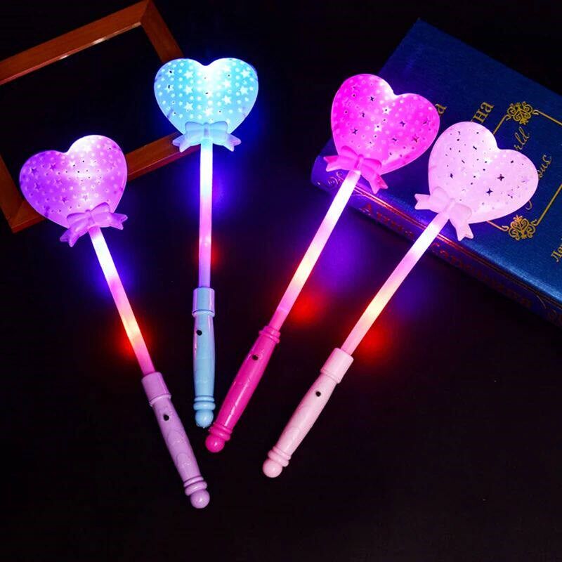 Luminous Flashing LED Magic  Toys Novelty Heart Multi Color