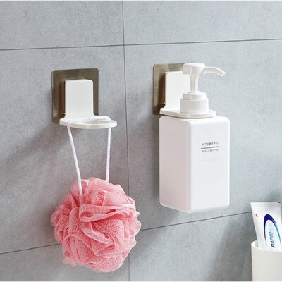 Wall Mounted Self-Adhesive Shampoo Bottle Shelf Liquid Soap