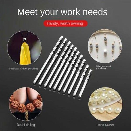 10Pcs 0.5-2.5mm HSS Twist Drill Bit Set For Dremel Rotary