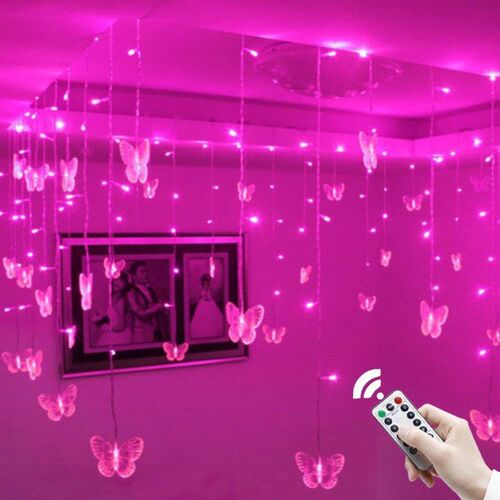 220V/110V Purple Pink Fairy Lights led Curtain String Light