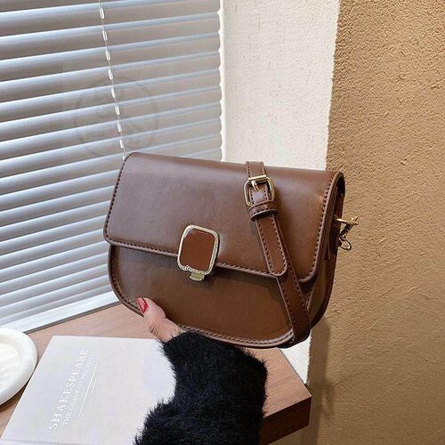 Bag womens winter fashion retro simple saddle bag womens