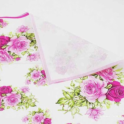 Ynaayu 20pcs/set Big Rose Paper Napkins High Grade Party Sup