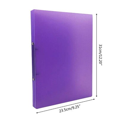 A4 Ring Binder Colorured Transparent Loose-leaf Paper File F