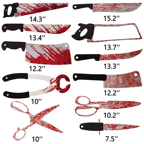 Halloween decoration, blood knife pendant, flag raising par