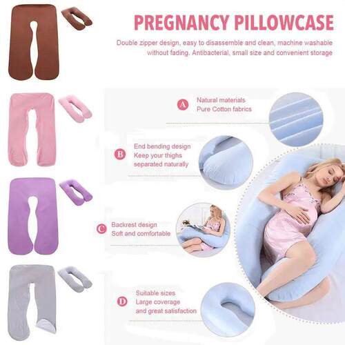 1pcs U-Shape Full Body Maternity Pillowcase Pregnancy Pillow