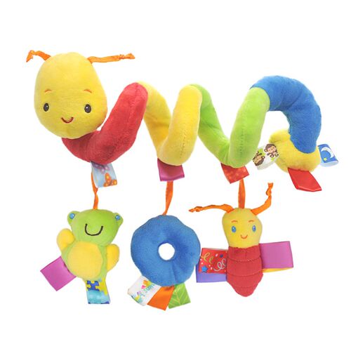 ASWJ Baby Spiral Rattles Mobiles Soft Infant Crib Bed