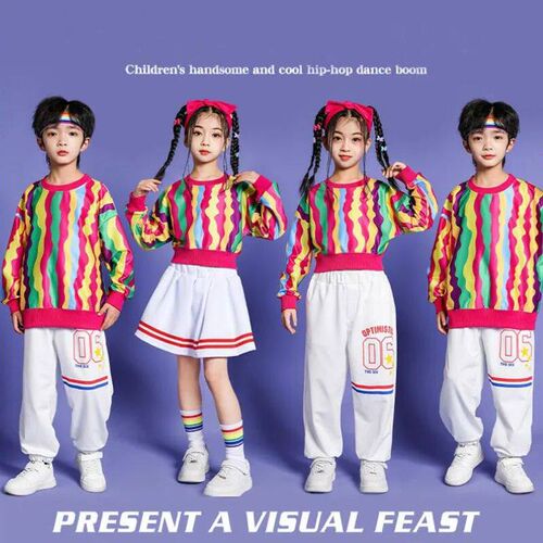 Children School Uniforms Boys Hip Hop Clothing Solid Pants G