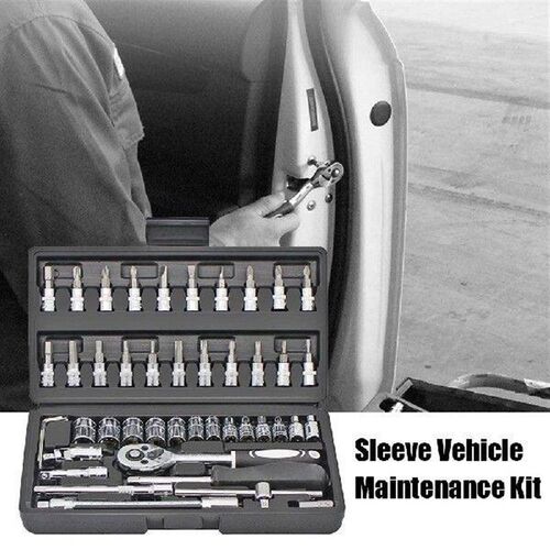 46pcs Multi-functional Combination Toolbox Wrench Household