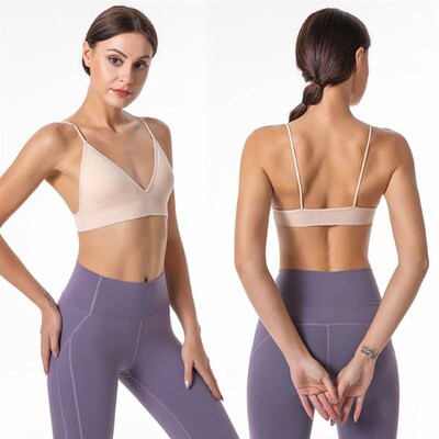 Seamless Sports Bra Push Up Sport Bra Top Yoga Gym Crop Top