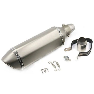 Carbon Fiber 51mm Motorcycle Muffler Ak Exhaust Escape End T
