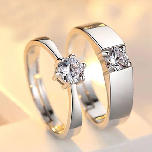 Classic Couple Rings For Men Women CZ Stone rendy Wedding Lo