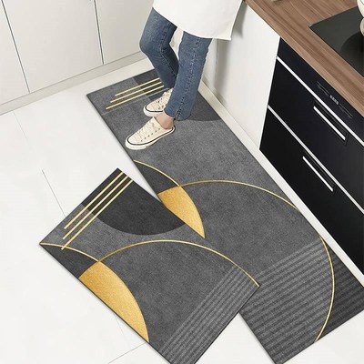 New Nordic stylelong strip kitchen floor mat bathroom carpet