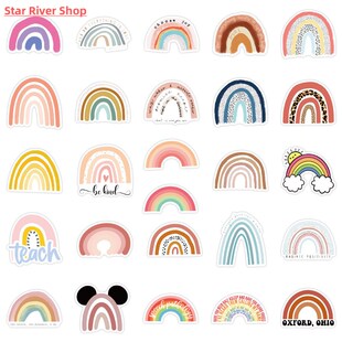 10/50PCS Rainbow Bridge Cartoon Stickers for Girl Children T