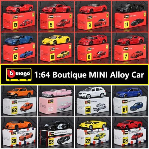1:64 Series Bugatti Ferrari 599 GTO Alloy Car Model Diecasts