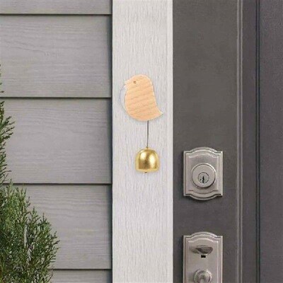 Bird Cat Dog Whale Door Reminder Bell Wood Doorbell For