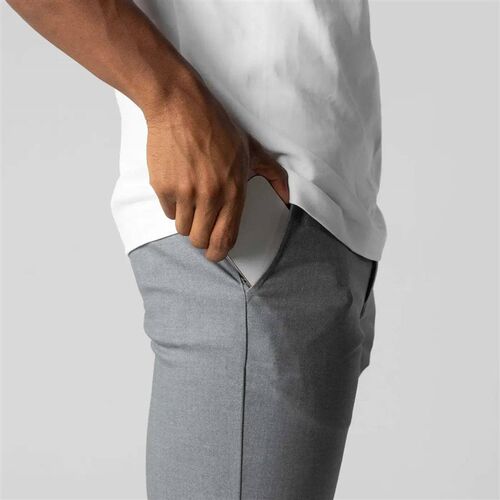 Active Chinos Comfortable Men Long Pants Stylish Slim Fit An