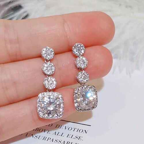 New Geometric Square Microset Full Diamond Earring Glamorous