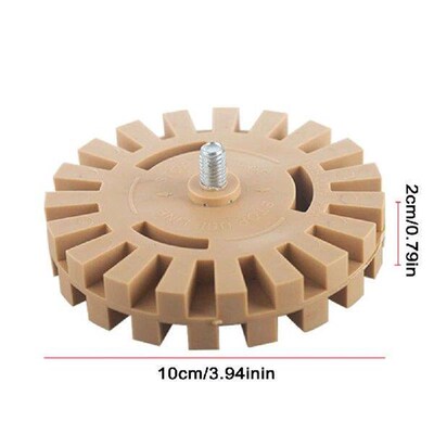 4inch Decal Remover Eraser Wheel with Drill Adapter Rubber