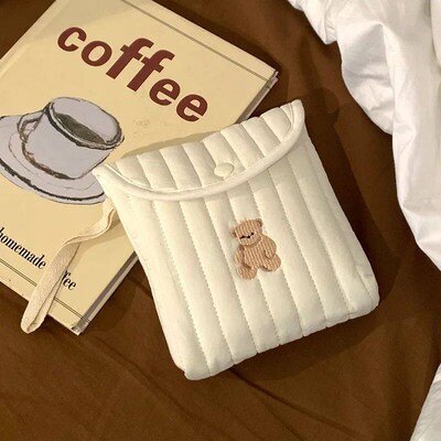 1pc Cute Sanitary Napkin, Aunts Napkin Storage Bag, Portabl