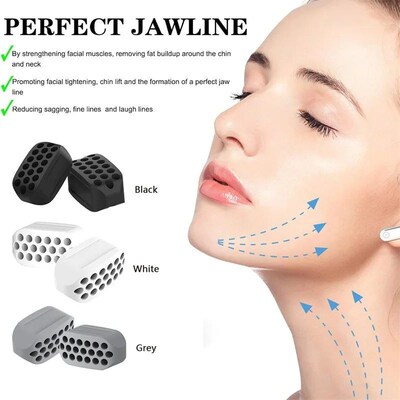 2PCS Jaw Trainer Mouth Trainer Jawline Trainer Chewing Gum J