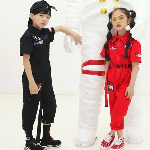 Childrens jazz dance sreet dance work suit jumpsuit, boys