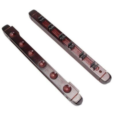 Wood Billiard Bar Rack Wall-mounted 6-slot Snooker Billiard