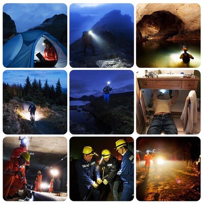 Hands-free LED Headlamp Motion Sensor head lamp头灯headlight