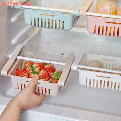 Fridge Organizer Storage Box Refrigerator Drawer Plastic Sto