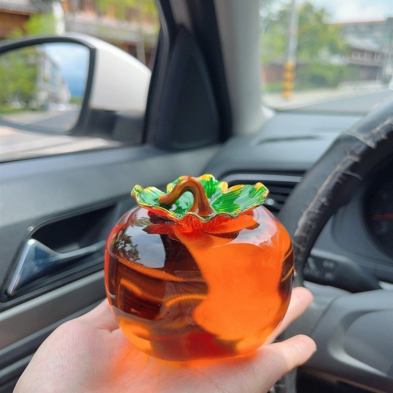 淄博琉璃黄柿子 事事如意家居客厅玄关精致小摆件 新居装饰品摆饰,家居饰品,桌面摆件,淘宝优惠券,粉丝福利购,淘宝优惠卷