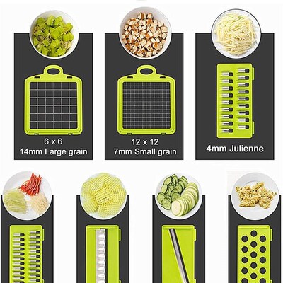 Multifunctional Food Chopper Vegetable Slicer Dicer Cutter