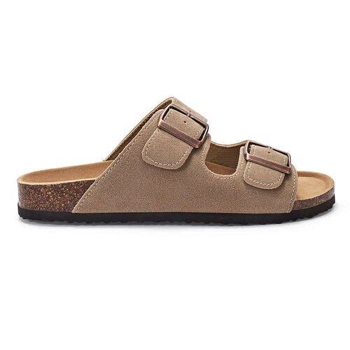 Kidmi Fashion Cork Suede Slippers Classic Women Suede Antisk