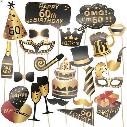 1set Happy 30th 40th 50th 60th Birthday Photo