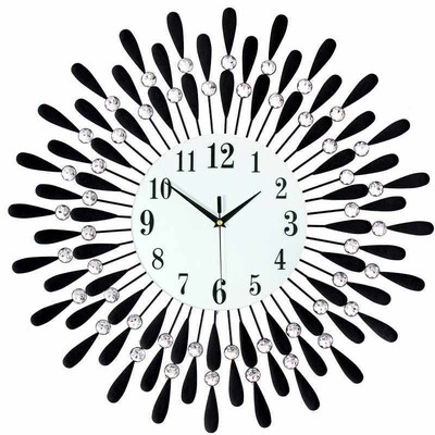 Crystal Sun Modern Style Silent Wall Clock 38X38cm,  New Pro
